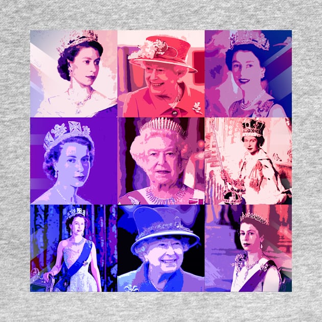 Queen Elizabeth Warhol by Graph'Contact